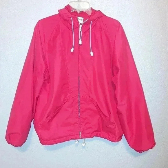 VTG Wilson Red Track Jacket Men’s Sz Large Windbreaker Zip Front - Picture 1 of 8